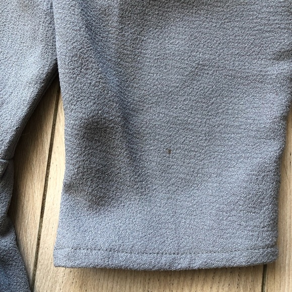 Luna Crepe Wrap Mini Dress in Grey Size M - Picture 11 of 13